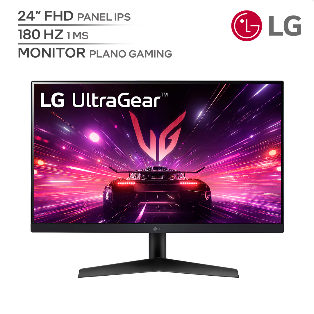 LG ULTRAGEAR 24GS60F / 24¨ FHD / MONITOR GAMER PLANO / PANEL IPS / FRECUENCIA 180HZ