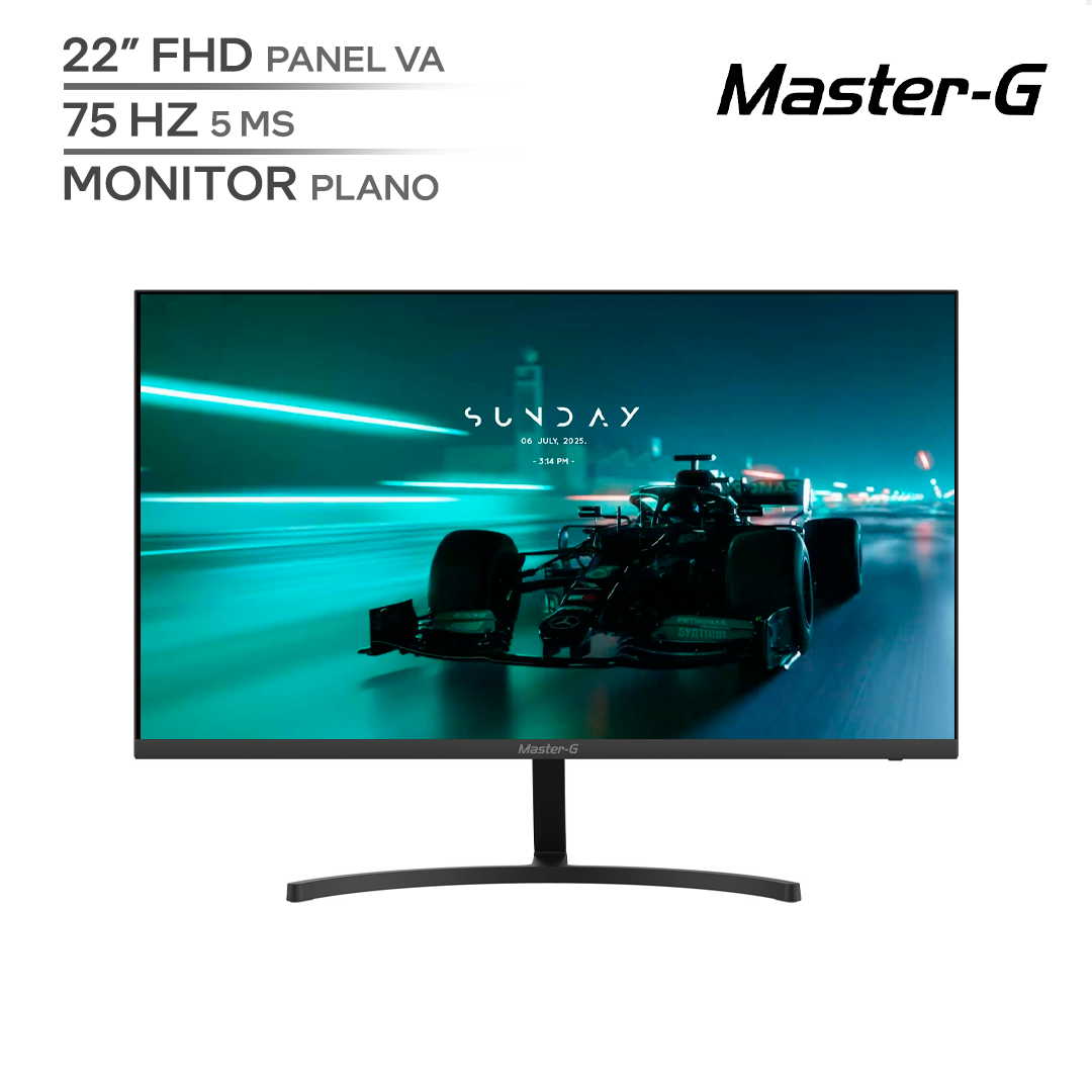 MASTER - G MGME2210 / 22¨ FHD / MONITOR PLANO / PANEL VA / FRECUENCIA 75HZ