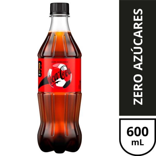 Coca Cola Zero Azúcares Botella 600ml