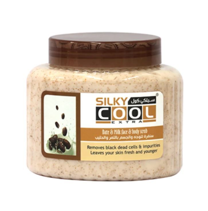 Silky Cool Face & Body Scrub 500 ml – Date & Milk