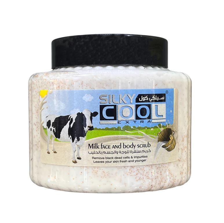 Silky Cool Face & Body Scrub 500 Ml - Milk