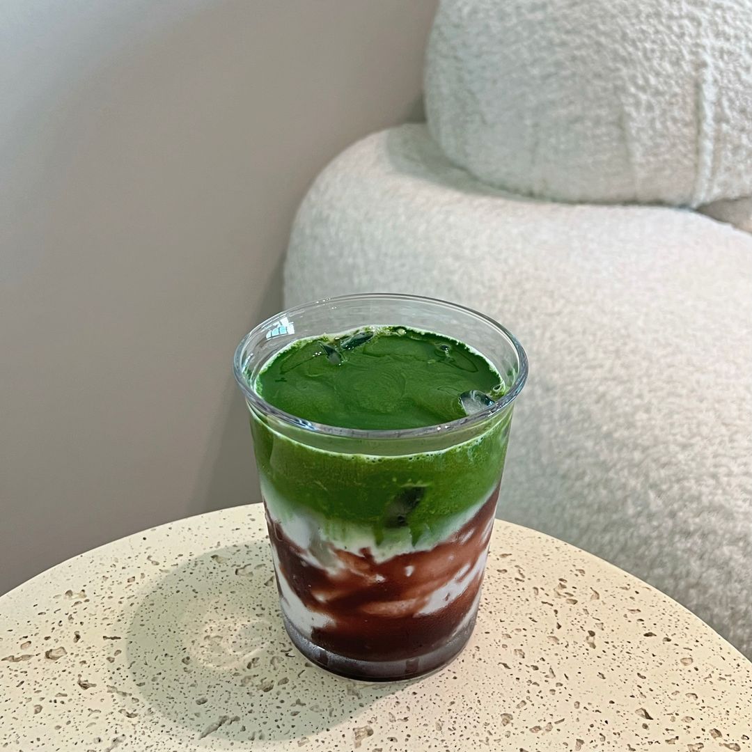 Adzuki Red Bean Matcha Latte (Iced) *SEASONAL*