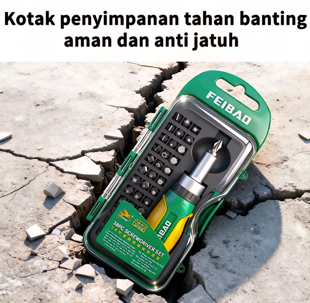 FEIBAO Obeng Ratchet set 38pcs