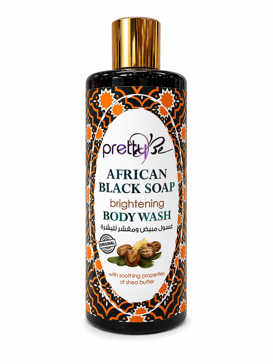 PrettyBe African Black Soap Shower Gel 500ml