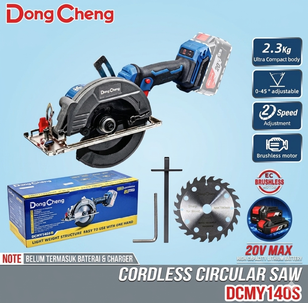 Dong Cheng CIRCULAR SAW CORDLESS BRUSHLESS DCMY140S Z (ONLY)