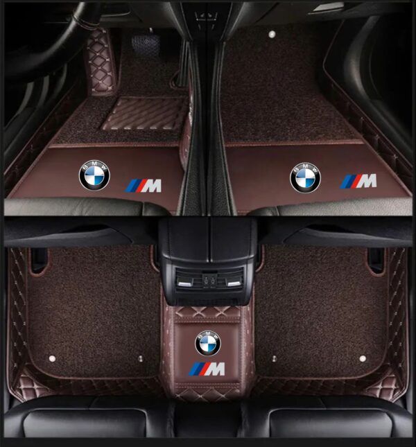 TAPIS 9D LUXURY-bmw  (marron/beige)+ moquit marron