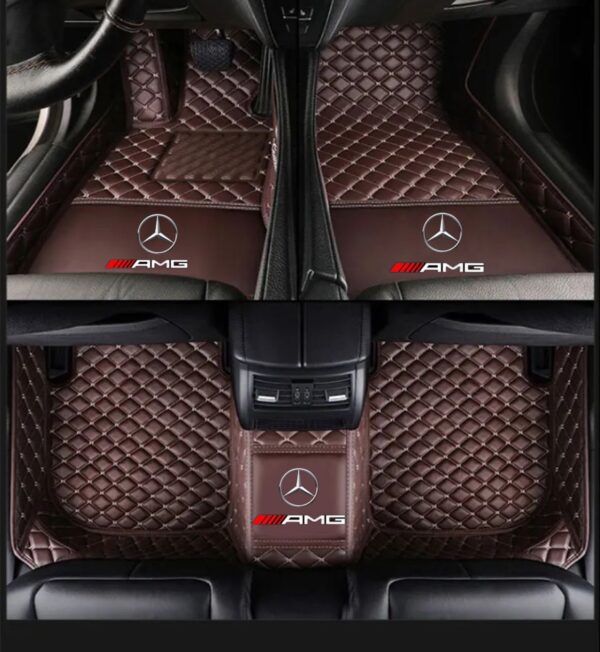 TAPIS 8D plus LUXURY-mercedes  (marron/beige)