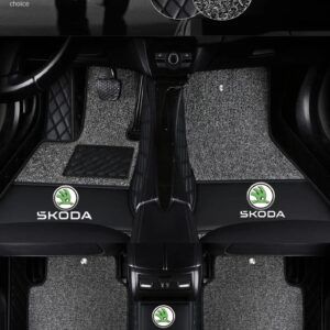 TAPIS 9D LUXURY-SKODA  (noir/noir)+ mokitte gris (Copy)
