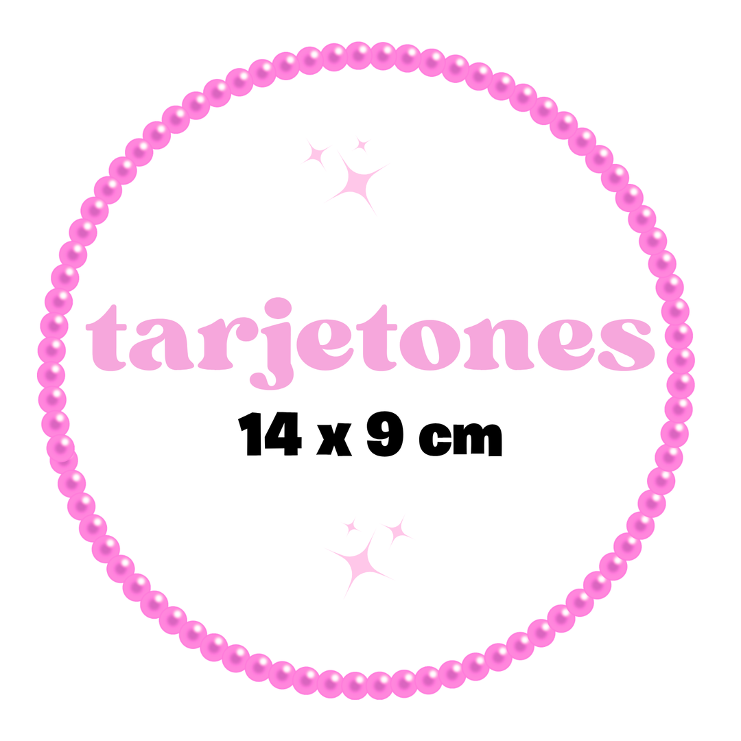TARJETONES  14 x 9 CM