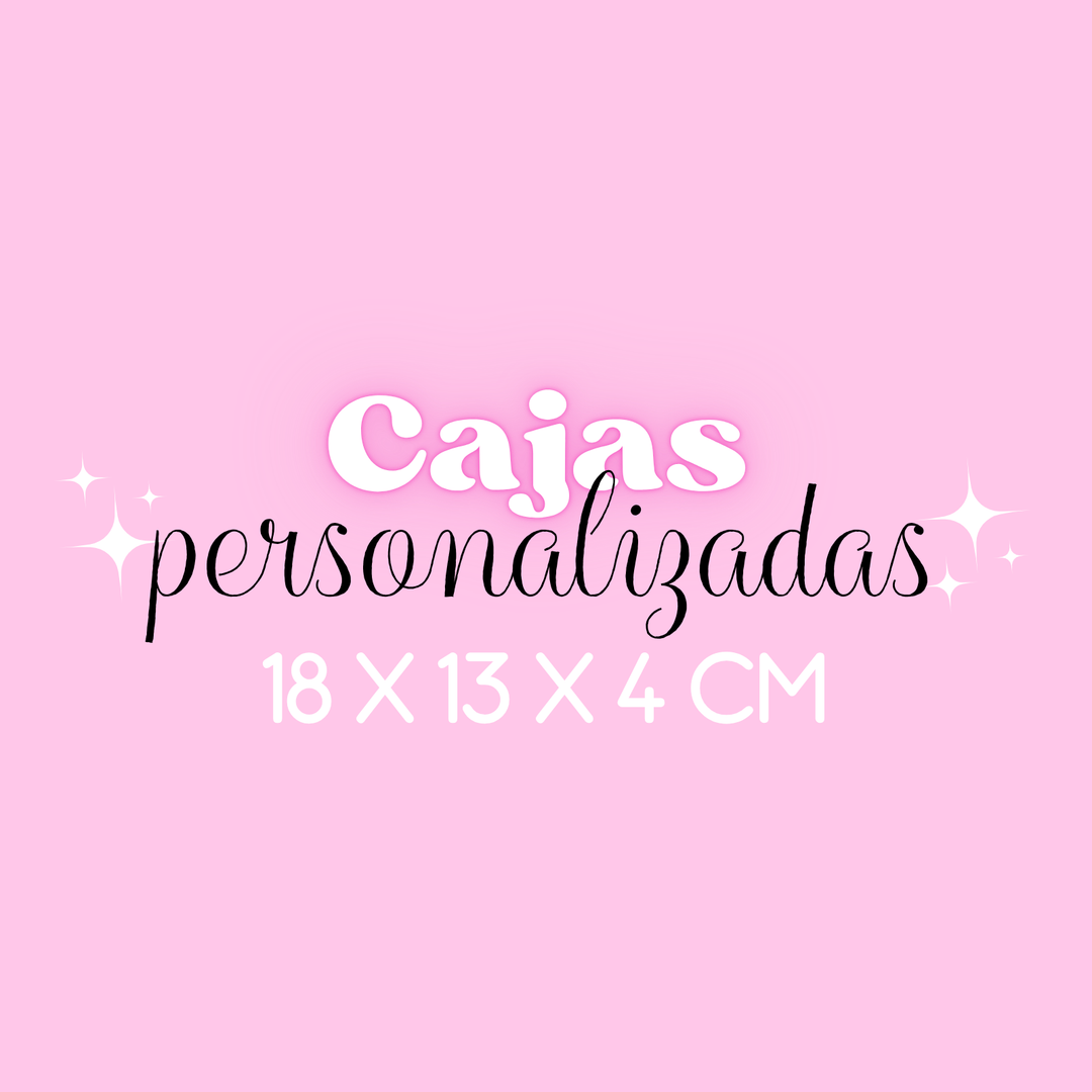 Cajas personalizadas 18 x 13 x 4 cm  