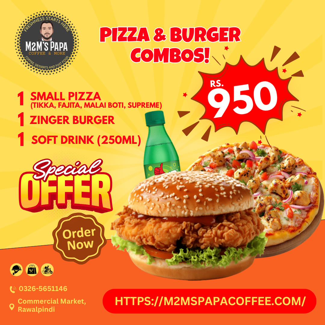 PIZZA & BURGER COMBO DEAL 1