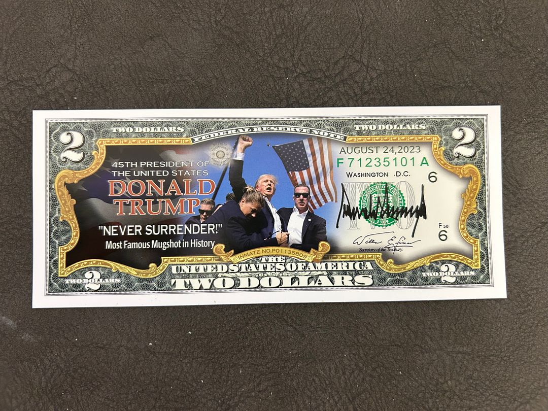 Donald Trump Assassination Attempt Commemorative $2 Collectible Note