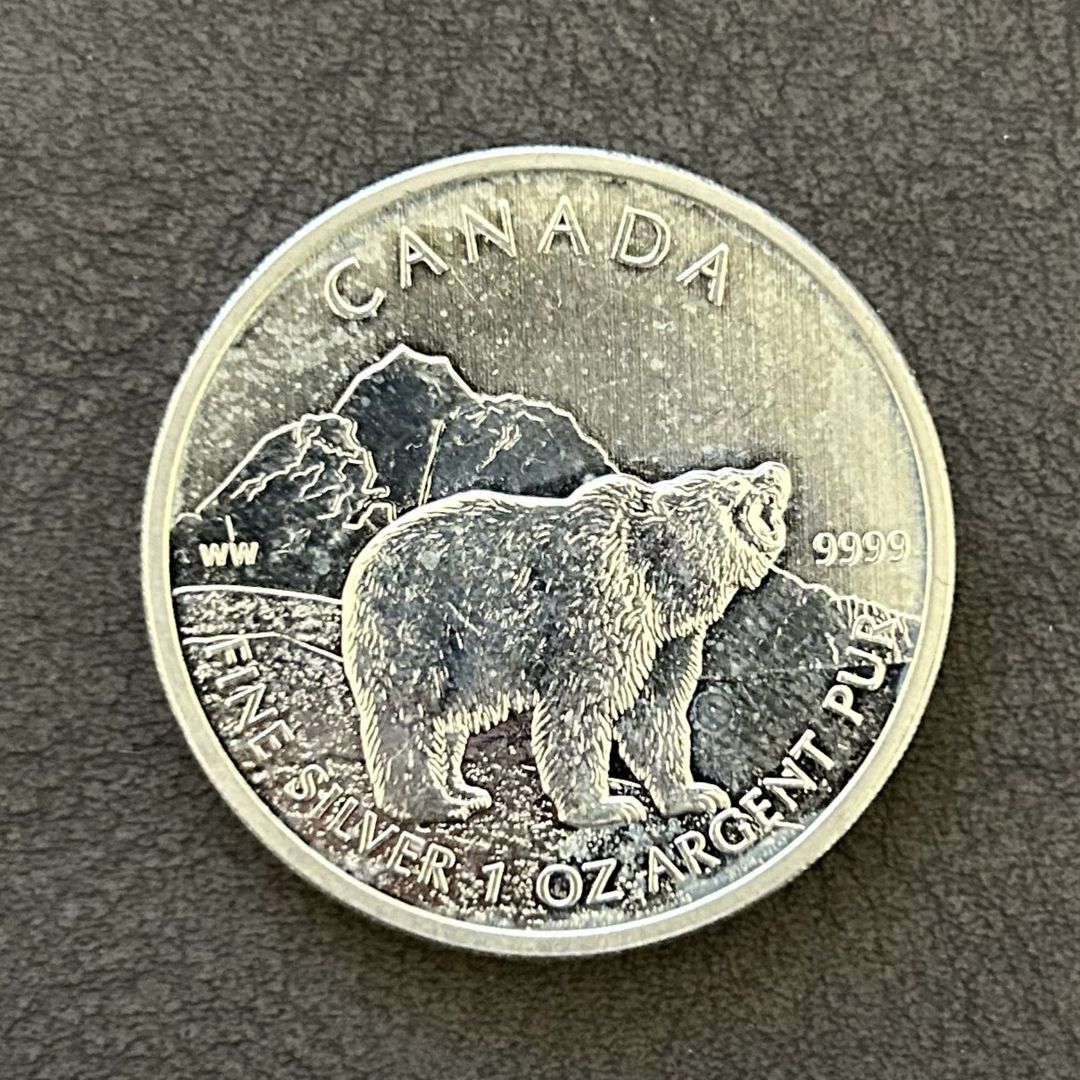Grizzly Bear 2011 – 1oz .9999 Silver Coin | Canada Wildlife Series