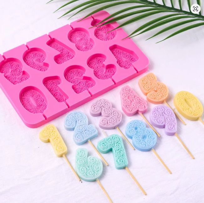 Molde de Numeros para velas de cumpleaños