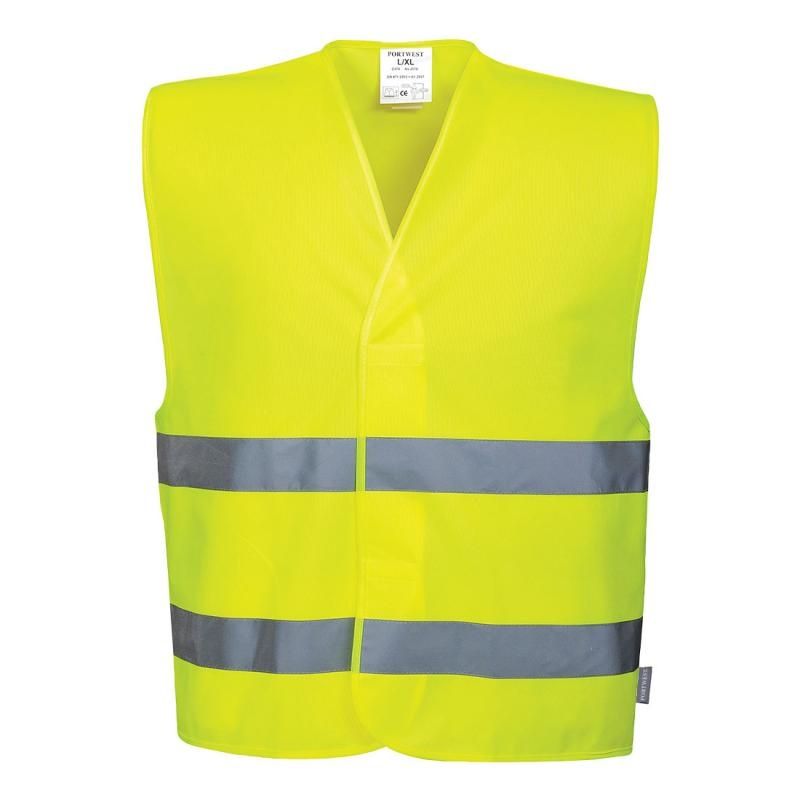 Gilet de sécurité - 2 bandes réfléchissantes couleur verte