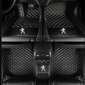 TAPIS 8D plus LUXURY-peugeot (noir/gris)