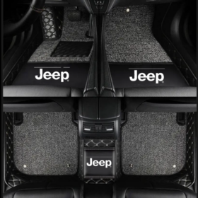 TAPIS 9D LUXURY-jeep (noir/beige)+mokitte gris 