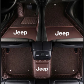 TAPIS 9D LUXURY-jeep (marron/beige)+mokitte marron