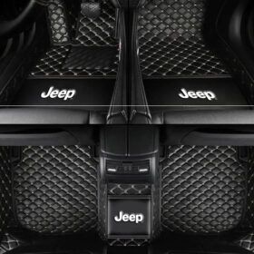 TAPIS 8D plus LUXURY-jeep (noir/beige)