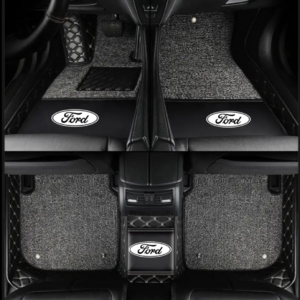 TAPIS 9D LUXURY-FORD (noir/beige)+mokitte gris