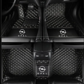 TAPIS 8D plus LUXURY-opel (noir/beige)