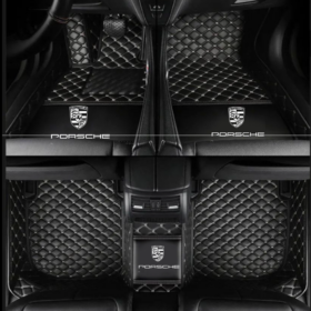 TAPIS 8D plus LUXURY-porshe (noir/gris