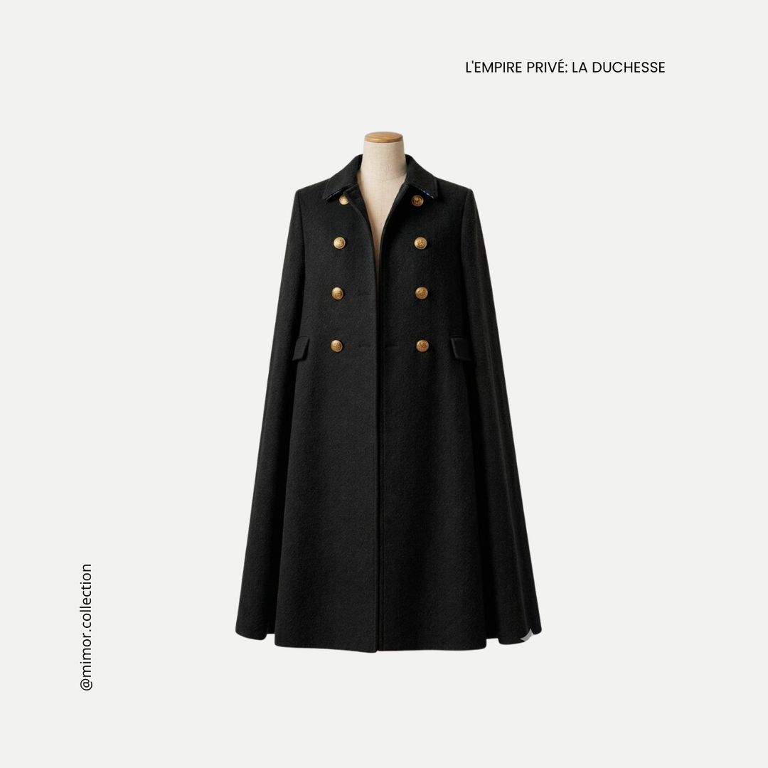 Abrigo La Duchesse, Negro