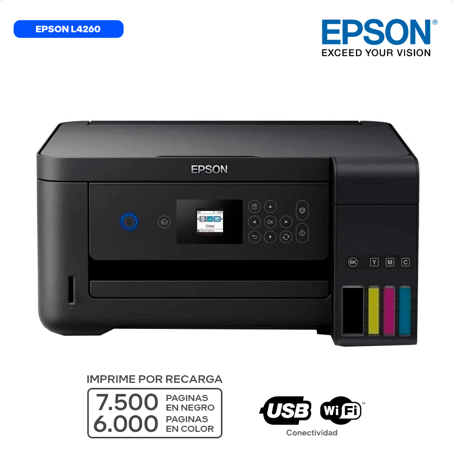 EPSON L4260 / MULTIFUNCIONAL WIFI / IMPRESORA / ESCANER / COPIADORA / AUTO DUPLEX