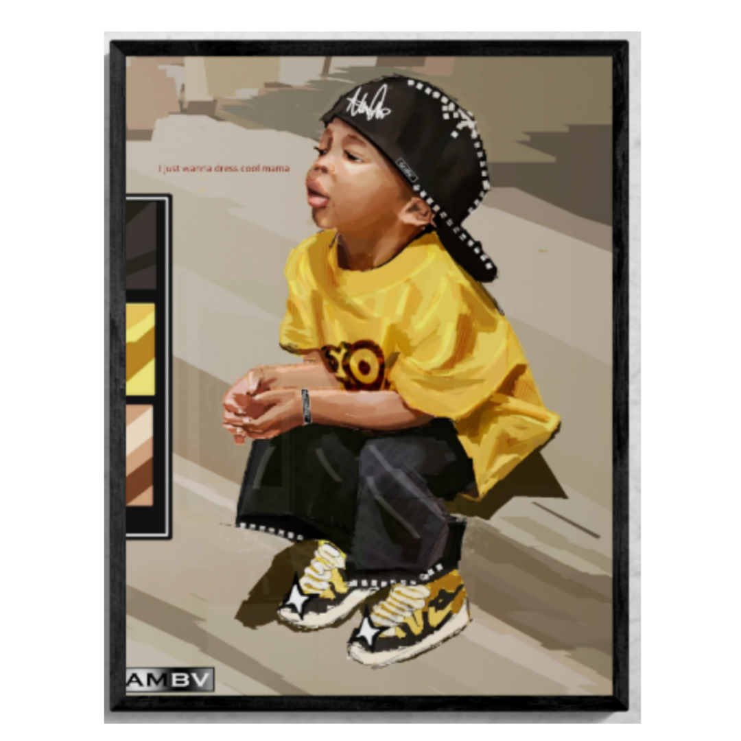 "I Just Wanna Be Cool Mama" Framed Print