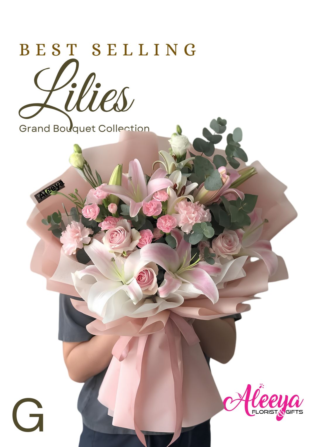 Pastel Pink Lilies