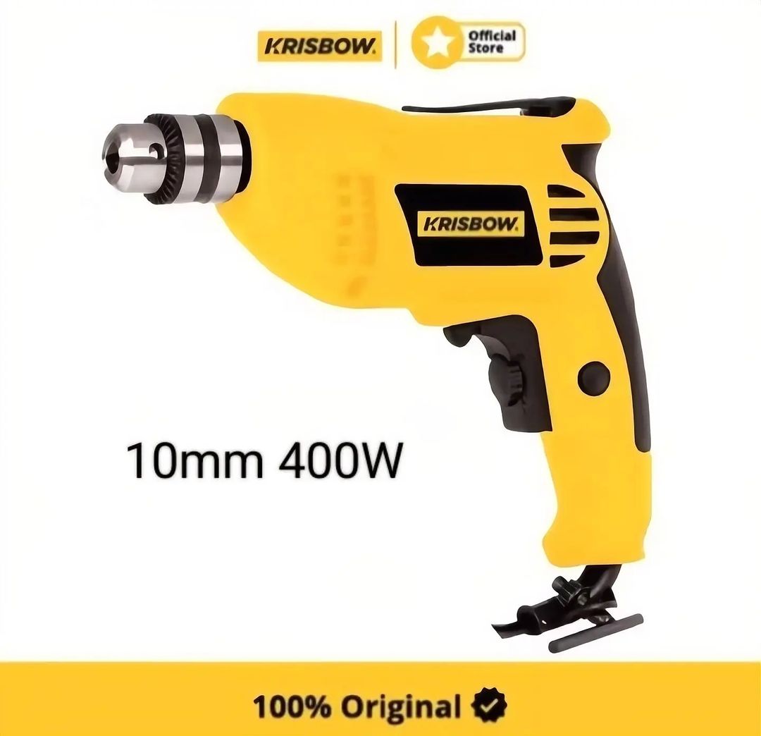 Krisbow Electric Drill Bor Listrik 10mm 400 Watt