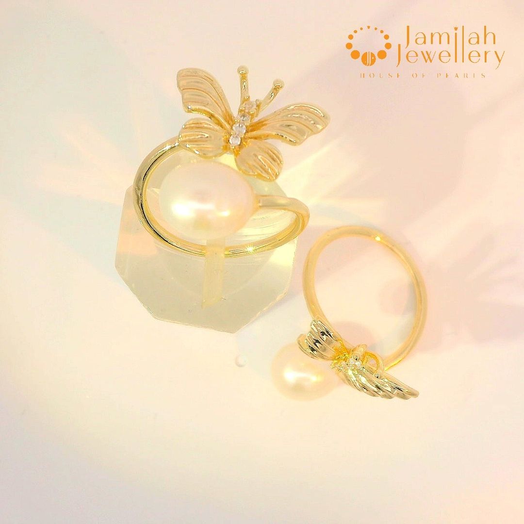 Adjustable Size Ring - Design 03 - Butterfly