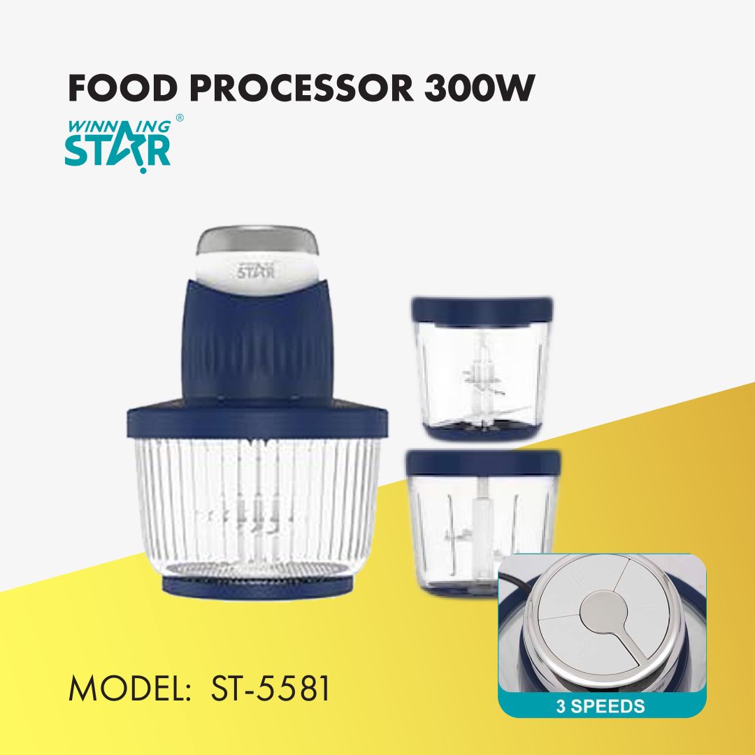 WINNINGSTAR 3 IN 1 FOOD PROCESSOR ST-5581 - Aman Power Store