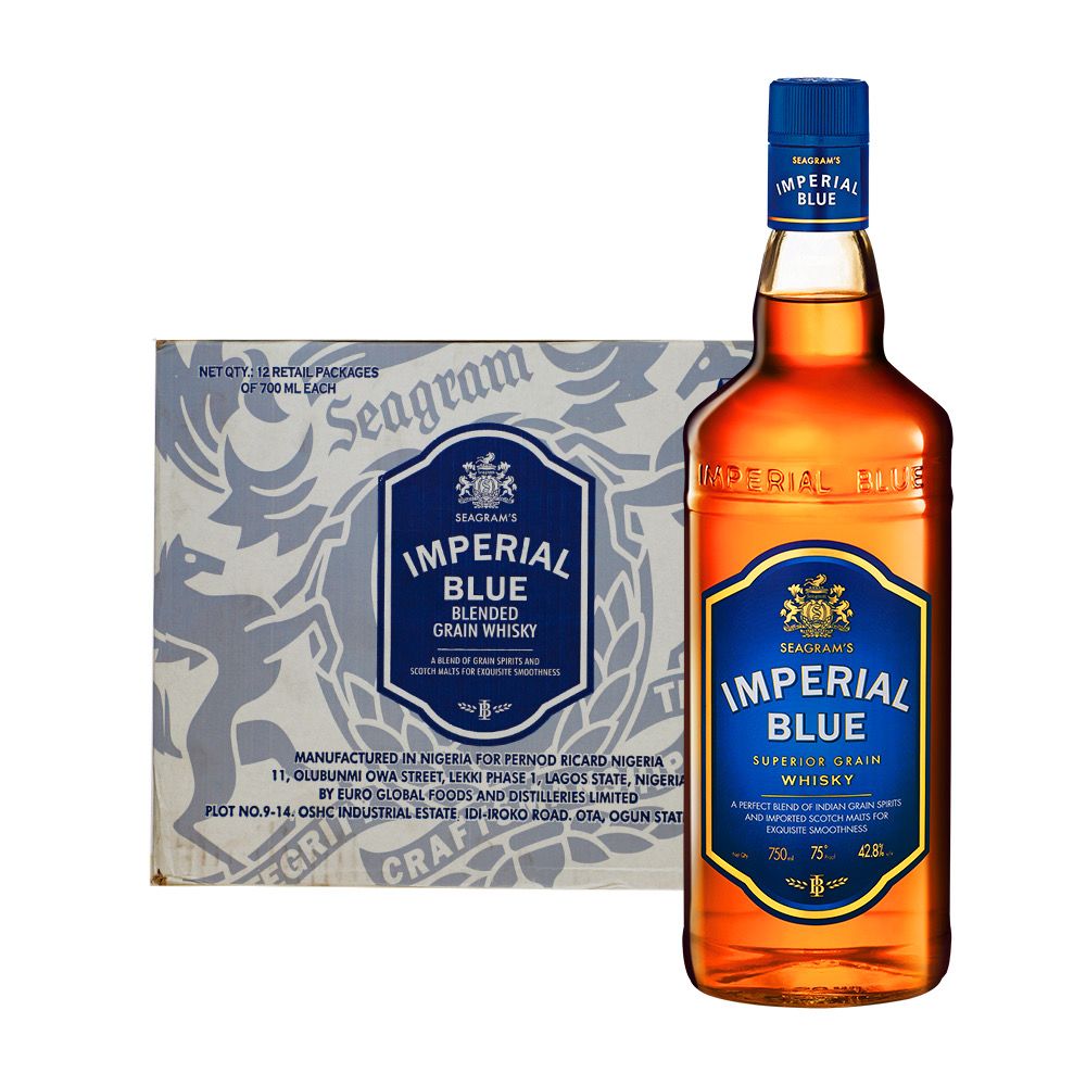 Seagram’s Imperial Blue Blended Grain Whiskey  A Carton