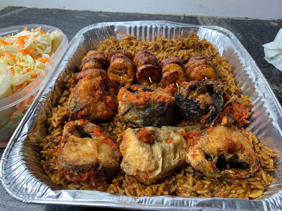 Tray of Rice with Proteins