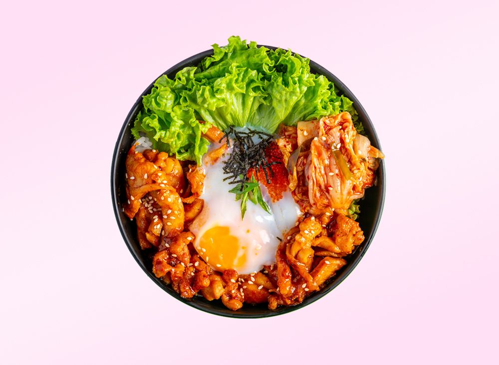 L6. Spicy Kimchi Chicken Bowl 泡菜鸡饭