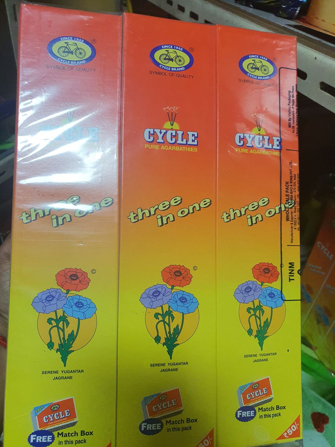 Cycle 3 in 1 incense stick