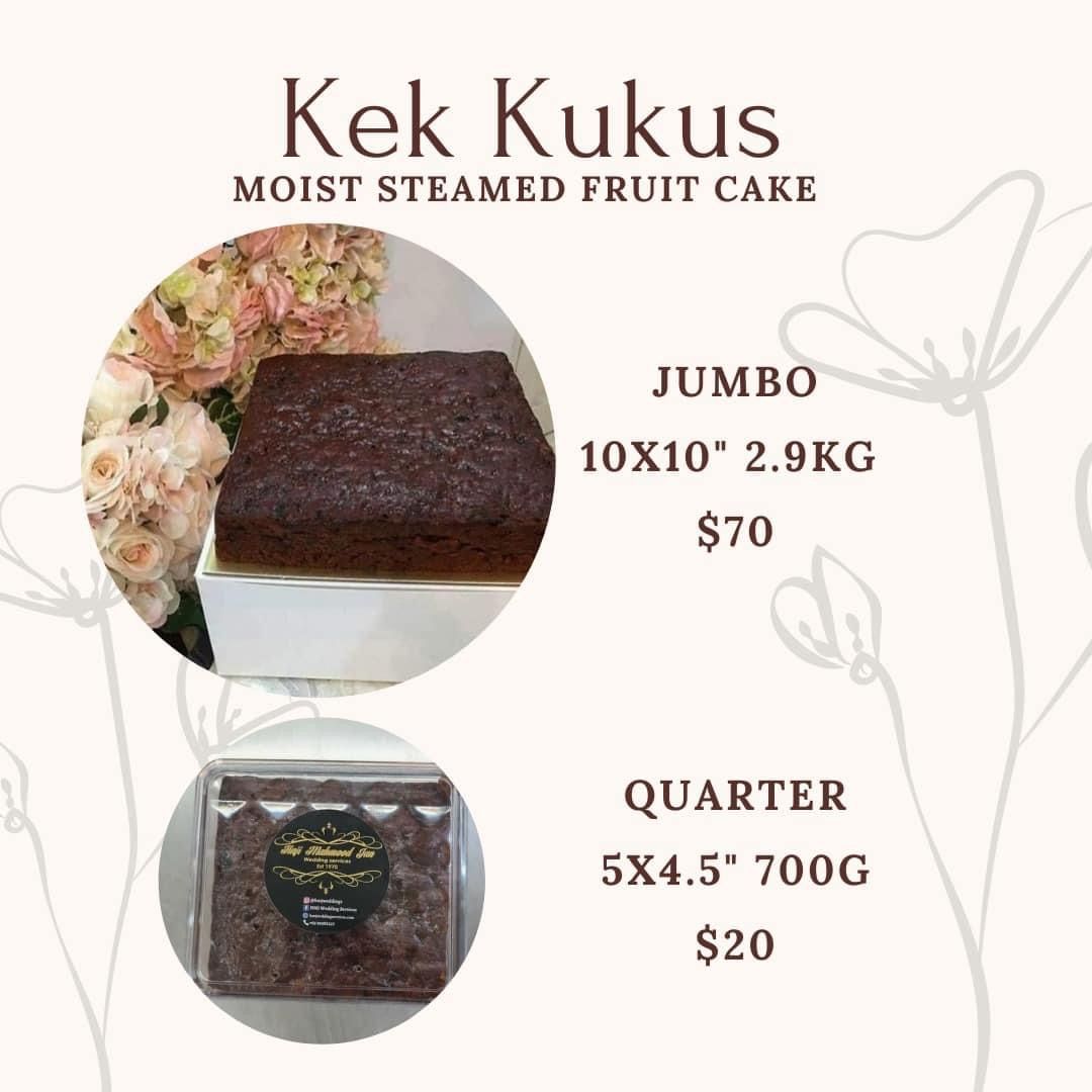 Kek Kukus Buah Quarter