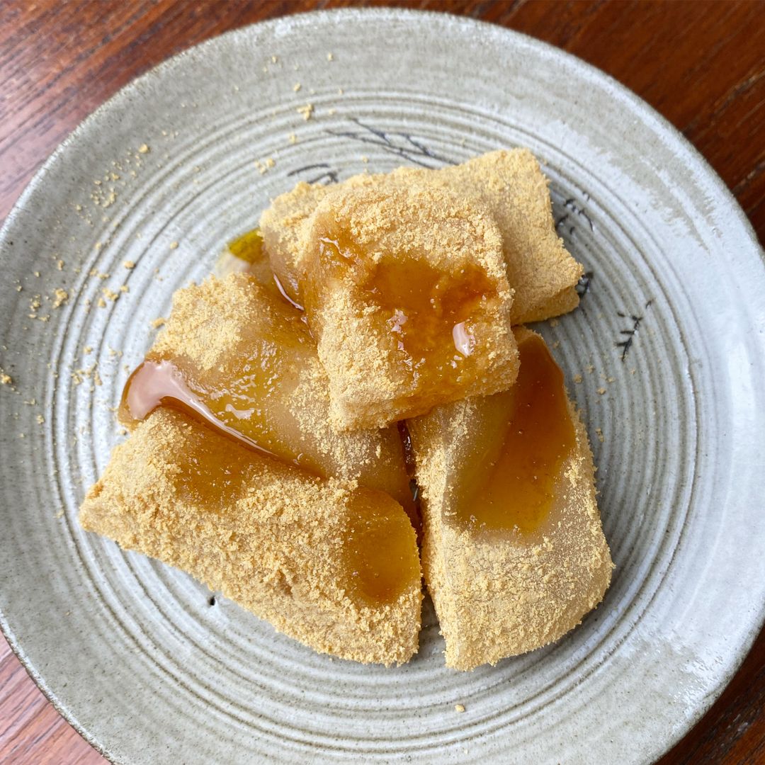 Soybean (Kinako) Warabi Mochi