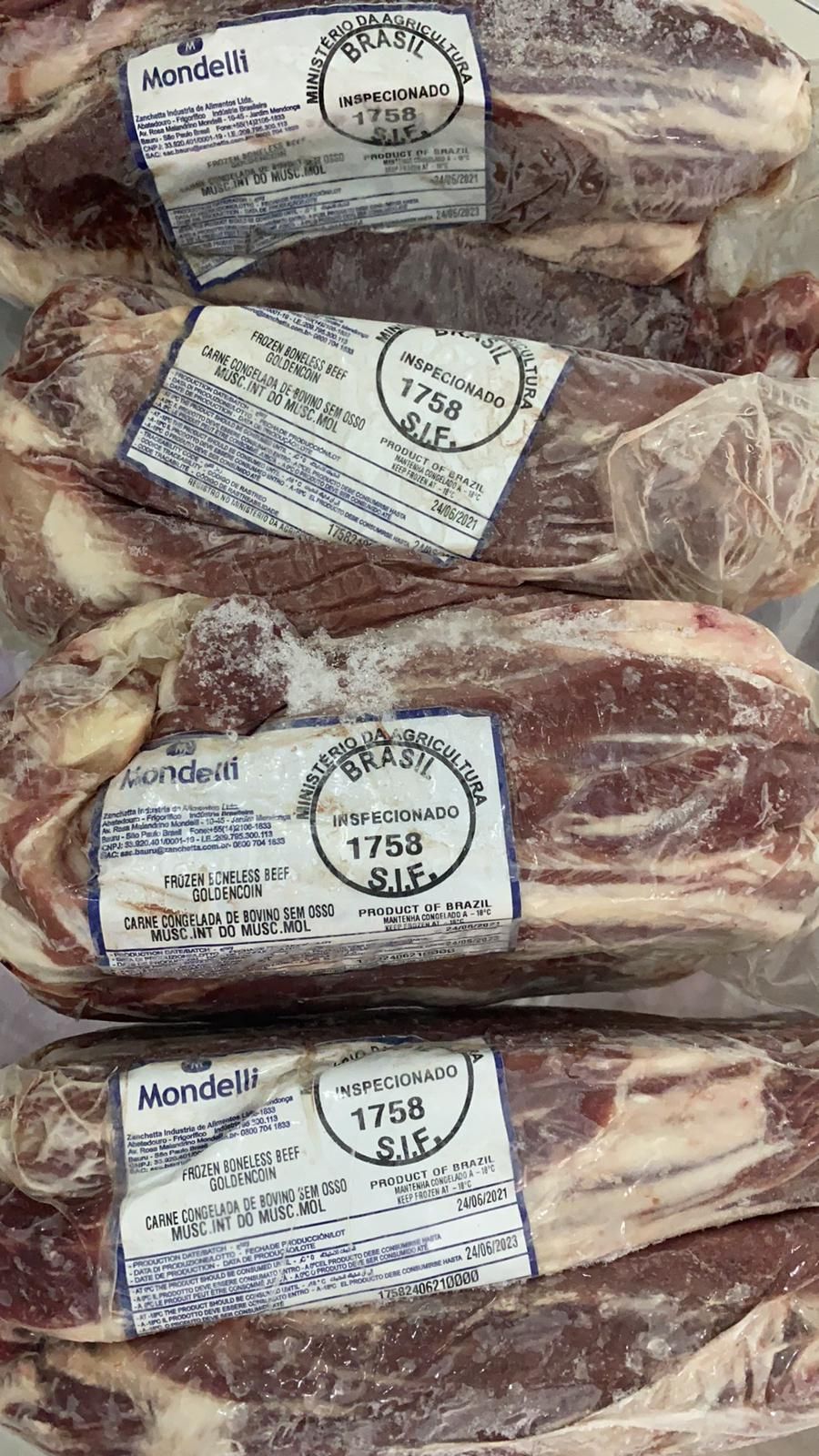  🐮巴西金钱牛腱 Frozen Boneless Beef $21/1kg（按重量计算）