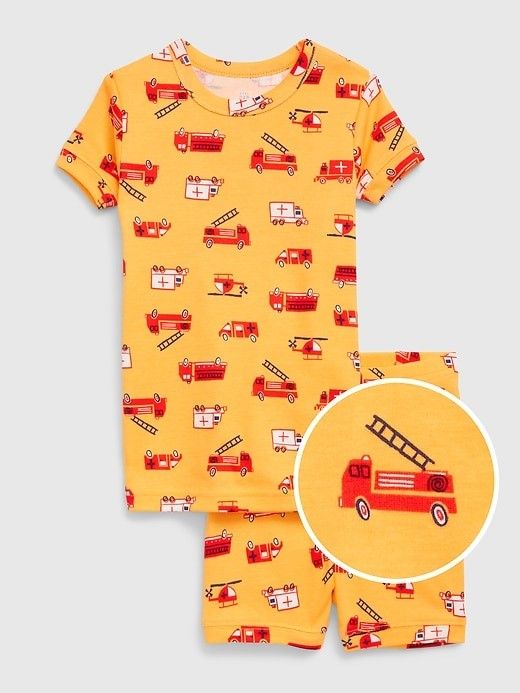 Organic Cotton Fire Truck Set