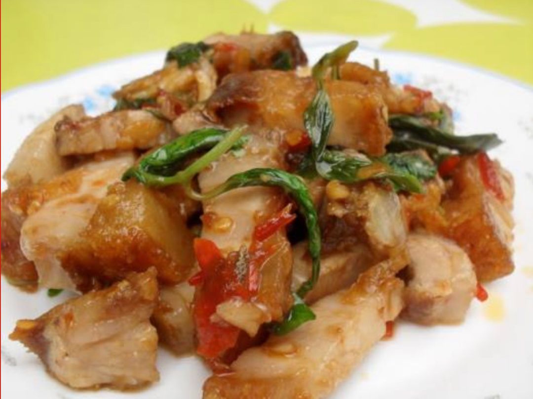 Thai basil roast pork