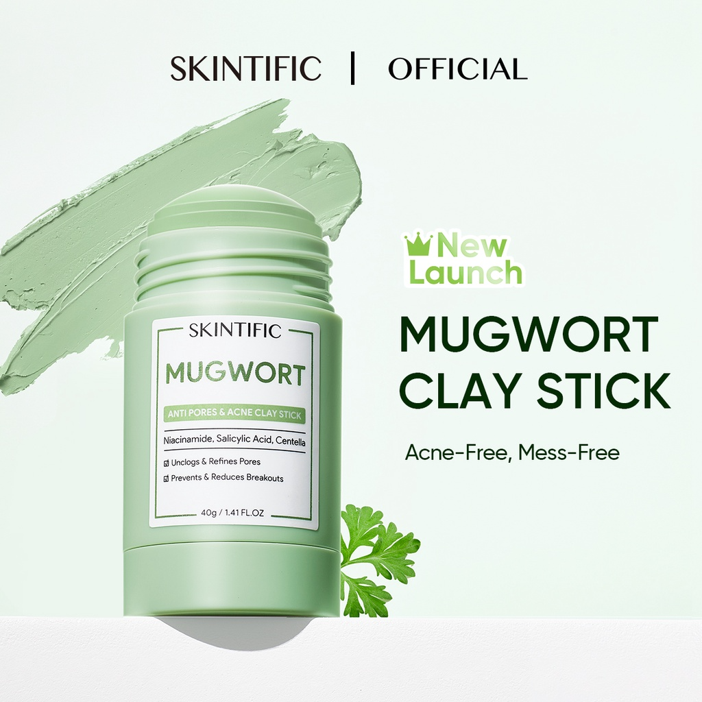 Skintific Mugwort Acne Clay Mask Stick 40g