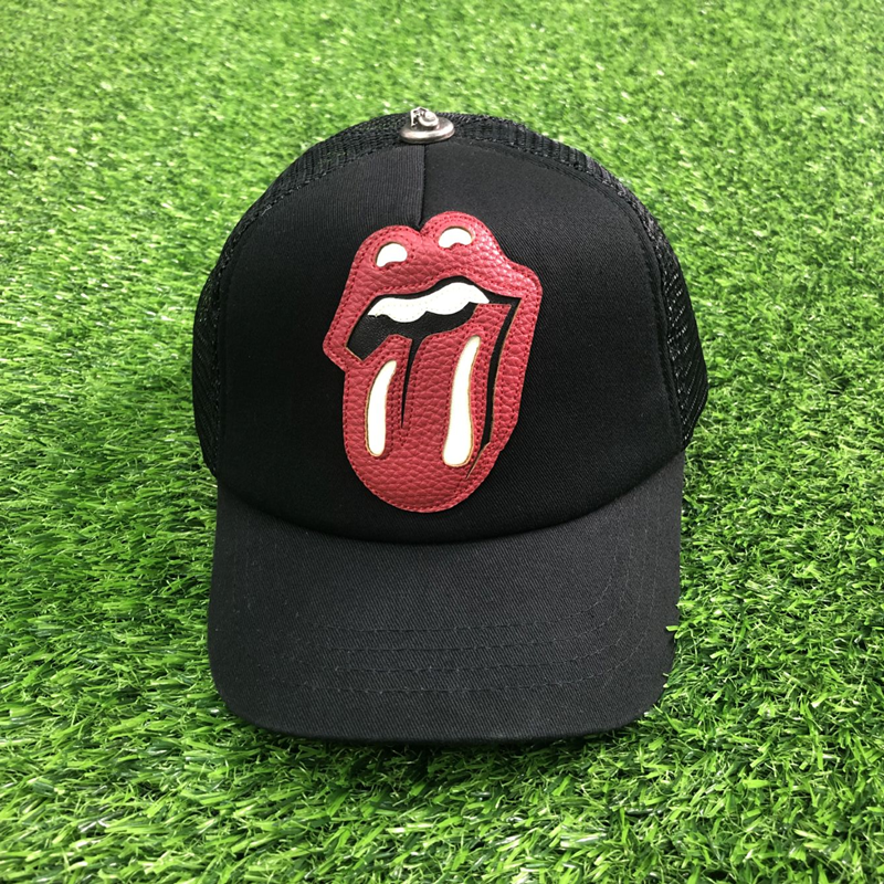 CH CURVED PEAK BLACK ROLLING STONES