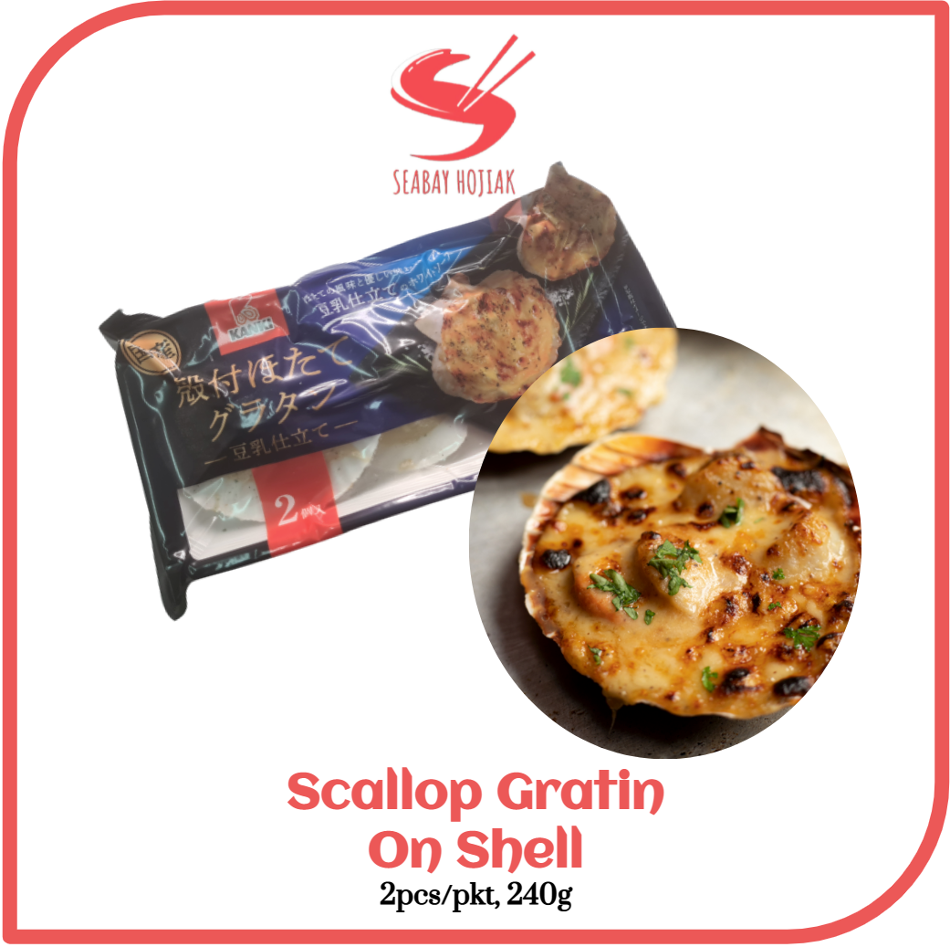 Scallop Gratin on Shell