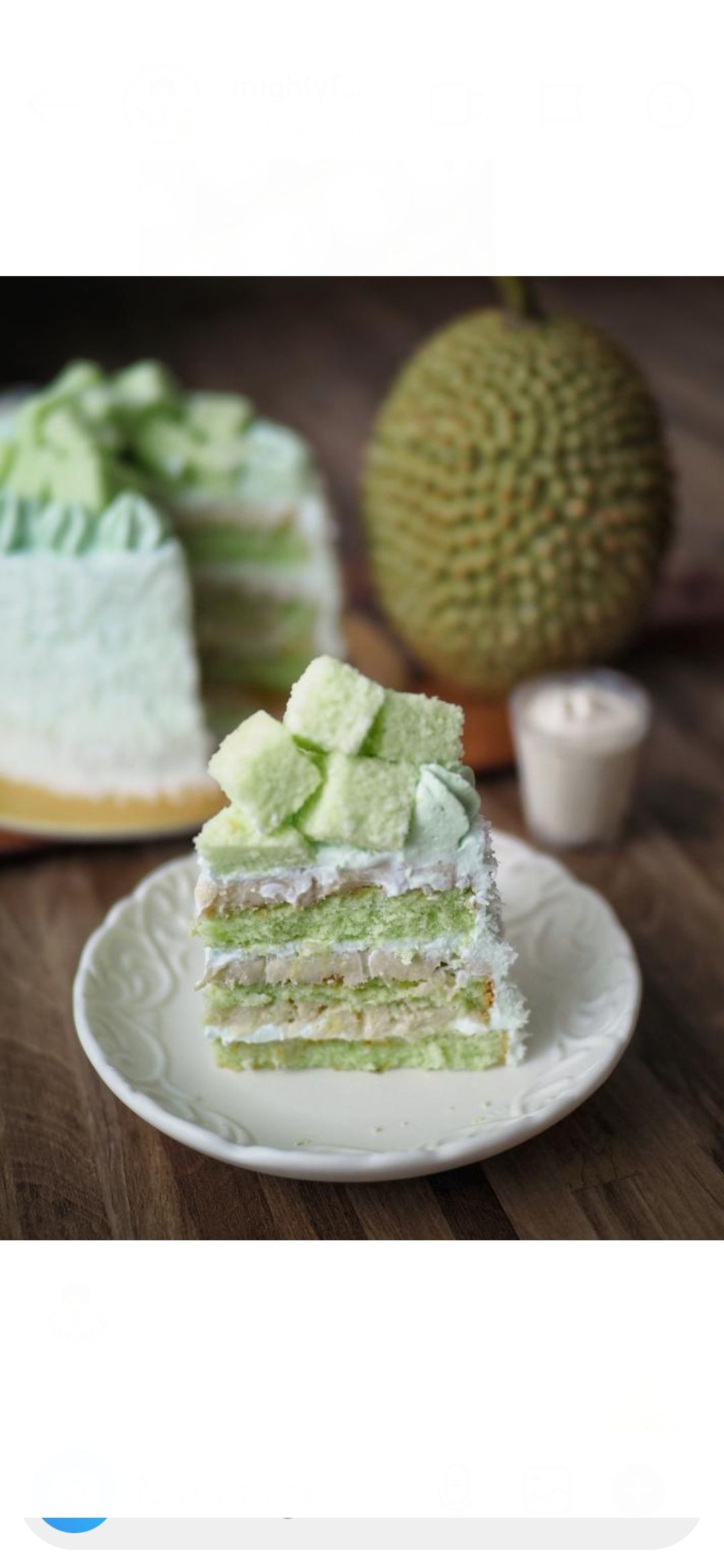 5" Durian ondeh ondeh cake 