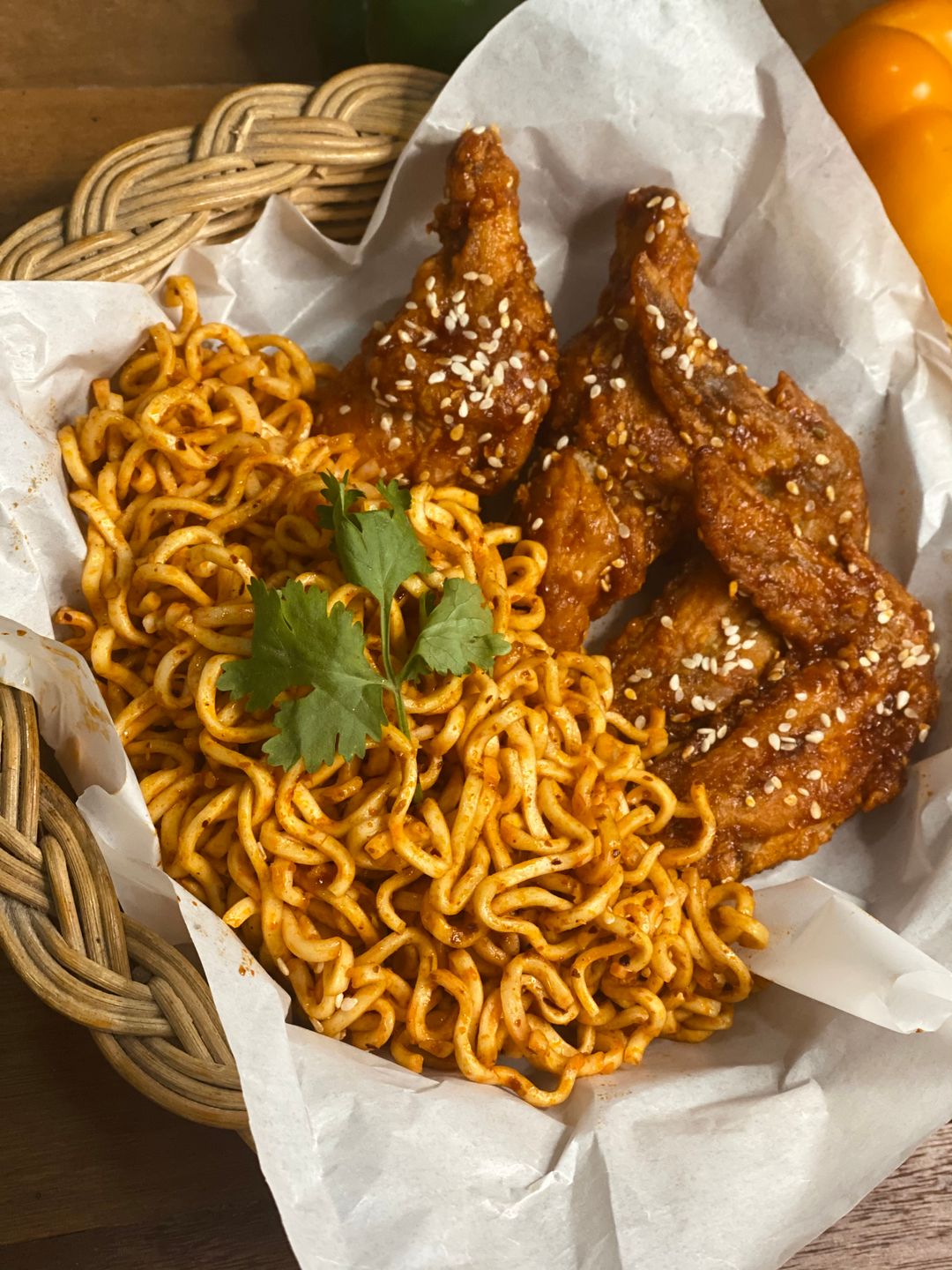 Ayam Lava With Korean Homemade Spicy Noodle