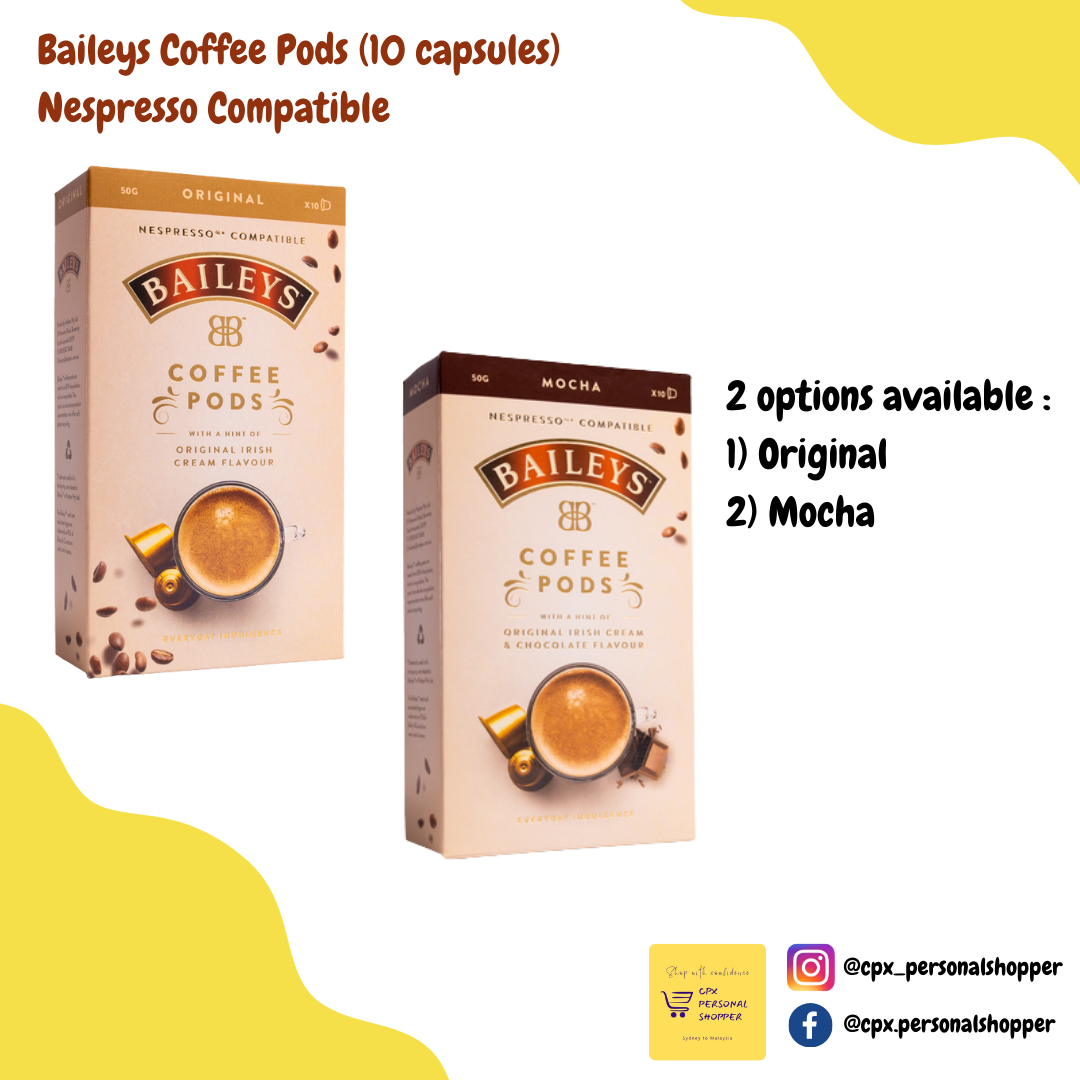 baileys coffee pods woolworths