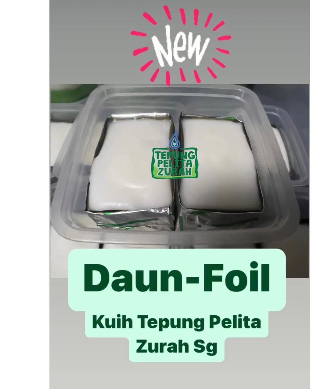 🔸  60pcs Daun-Foil Tepung Pelita Kukus