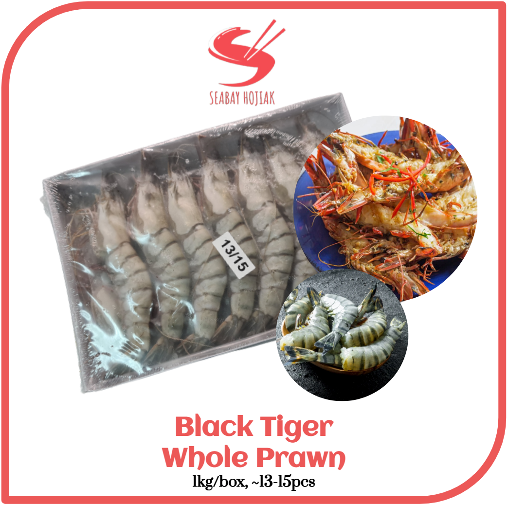 Black Tiger Whole Prawn 1kg
